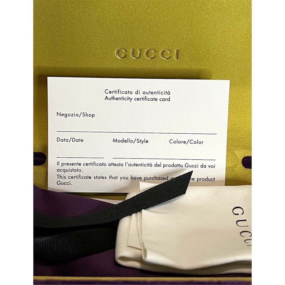 Authentic GUCCI GG1022S Women's Square Brown Plum Sunglasses Luxury Summer - Picture 13 of 13